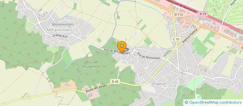 localisation de l'entreprise GTM  ORGEVAL