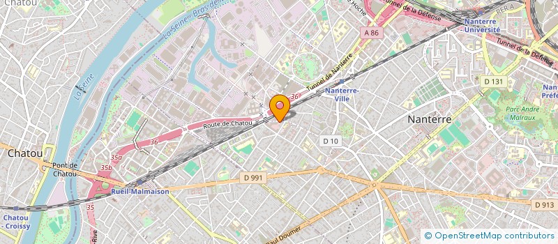 localisation de l'entreprise GTM BATIMENT à NANTERRE