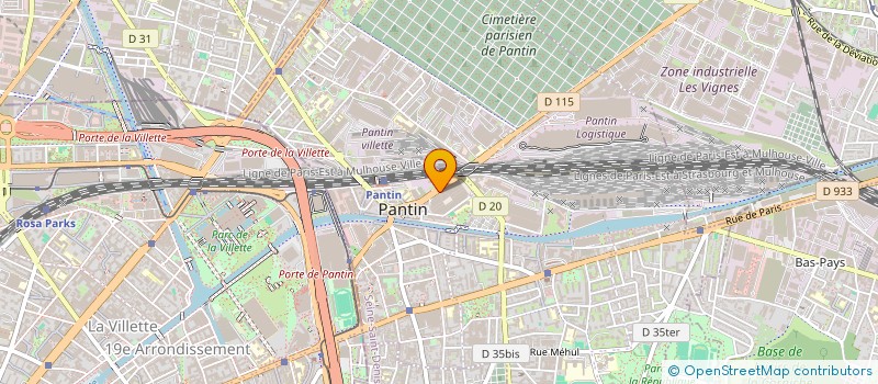 localisation de l'entreprise GTM FRANCE  PANTIN