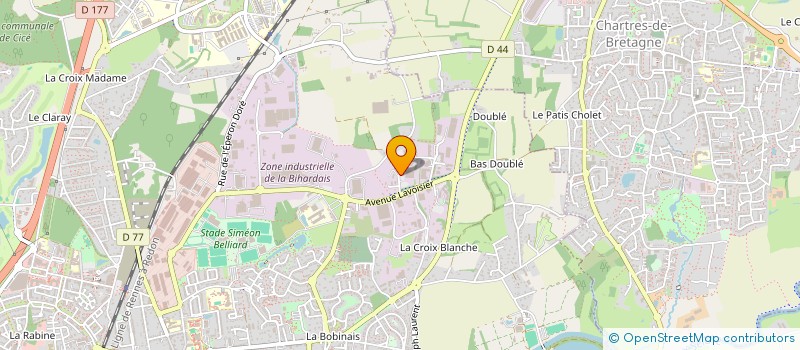 localisation de l'entreprise GTM OUEST MARC SA - SEP CDE ILE LONGUE  BRUZ