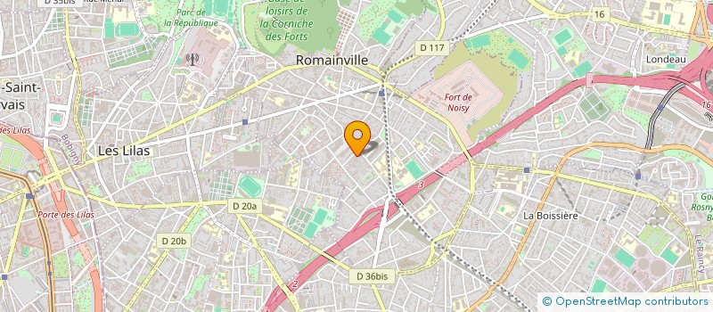 localisation de l'entreprise GTM RENOVATION à ROMAINVILLE
