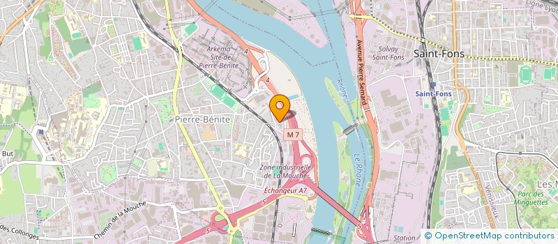 localisation de l'entreprise GTMBTP SGETPI  OULLINS-PIERRE-BENITE