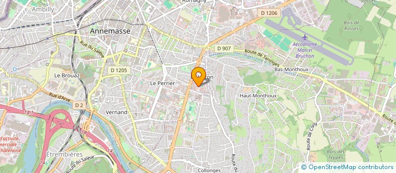 localisation de l'entreprise GTMH 14 à ANNEMASSE