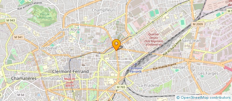 localisation de l'entreprise GTO à CLERMONT-FERRAND