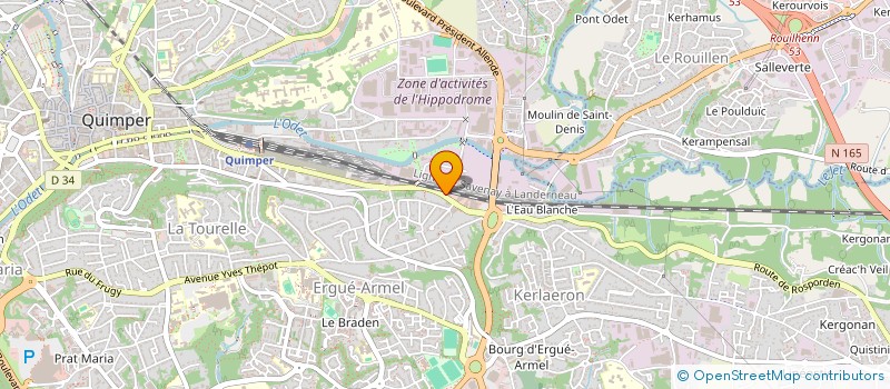 localisation de l'entreprise GTO à QUIMPER