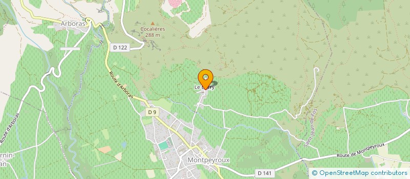 localisation de l'entreprise GTO  MONTPEYROUX