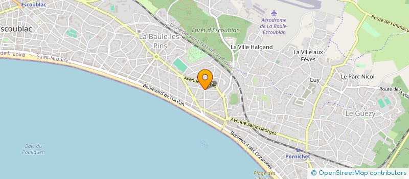 localisation de l'entreprise GTO BEACH à LA BAULE-ESCOUBLAC