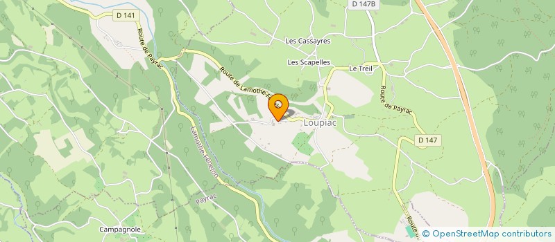 localisation de l'entreprise GTO CONSULTING  LOUPIAC