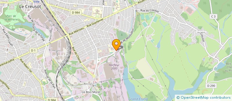 localisation de l'entreprise GTOPTIMISATION BOURGOGNE à LE CREUSOT