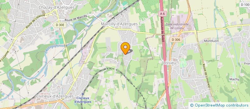 localisation de l'entreprise GTP  MARCILLY-D'AZERGUES