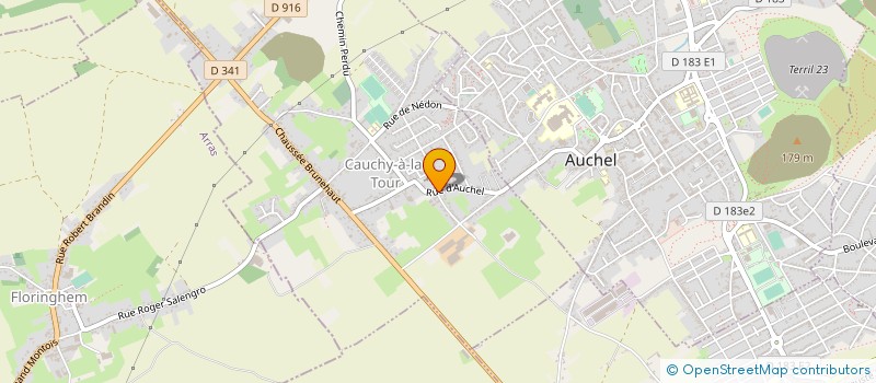 localisation de l'entreprise GTP à CAUCHY-A-LA-TOUR