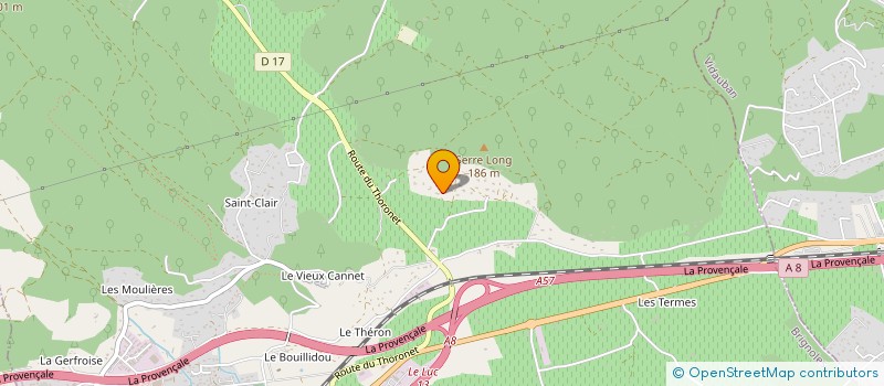 localisation de l'entreprise GTP  LE CANNET-DES-MAURES