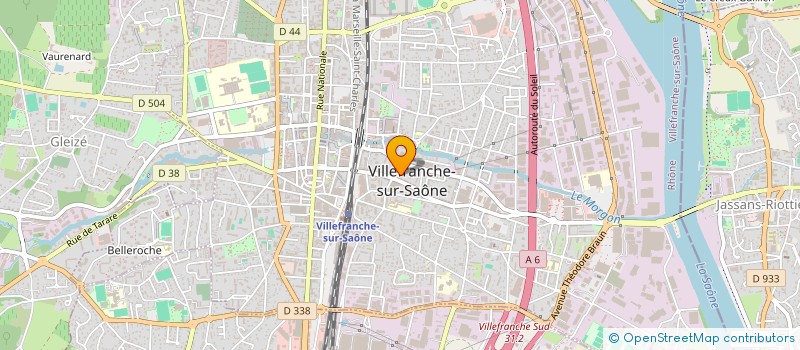 localisation de l'entreprise GTP GESTION TIERS PAYANT à VILLEFRANCHE-SUR-SAONE