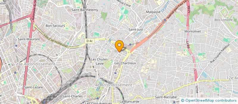 localisation de l'entreprise GTP PACA à MARSEILLE