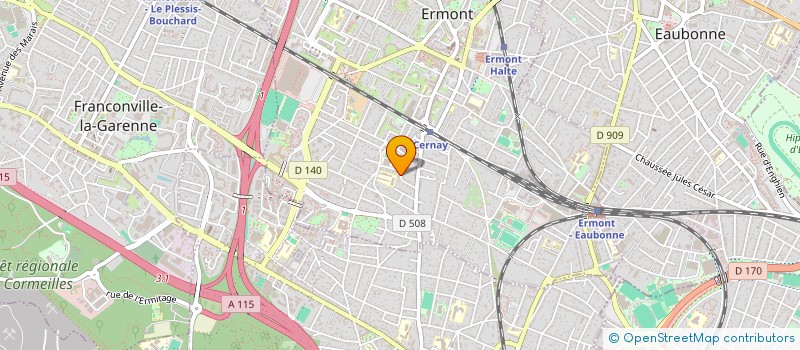 localisation de l'entreprise GTP PARENT CATHOLIQUE ELEVE LYCEE ERMONT à ERMONT