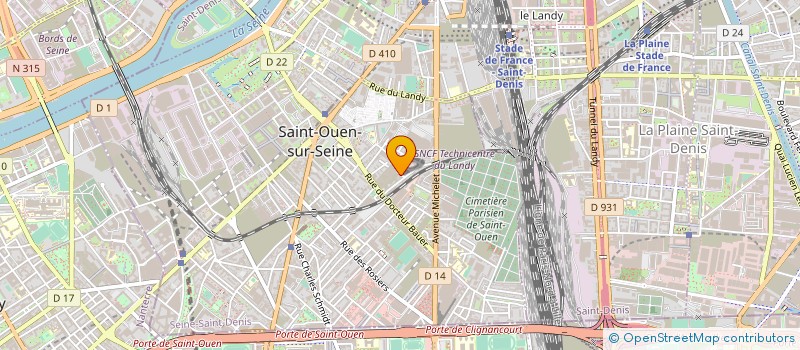 localisation de l'entreprise GTP RENOVATION à SAINT-OUEN-SUR-SEINE