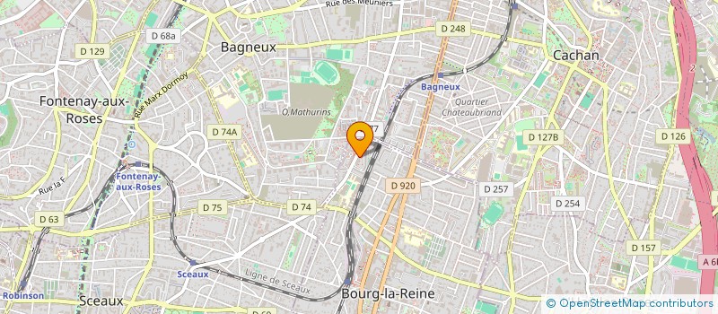 localisation de l'entreprise GTP SECURITE à BOURG-LA-REINE