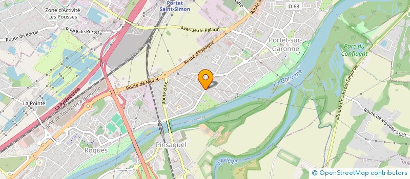 localisation de l'entreprise GTPNEUS  PORTET-SUR-GARONNE