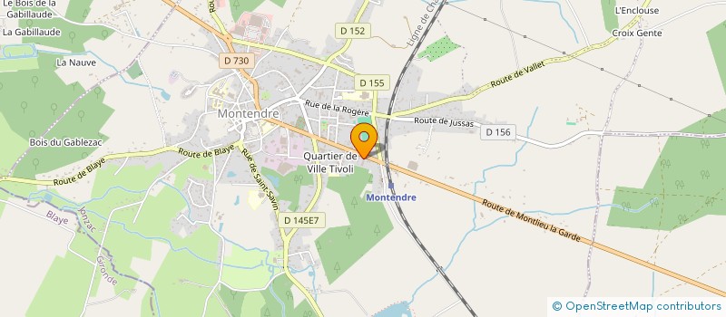 localisation de l'entreprise GTR  MONTENDRE