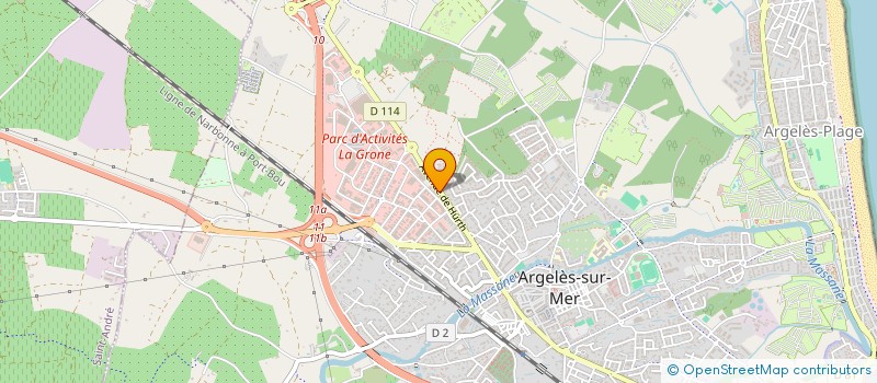 localisation de l'entreprise GTR  ARGELES-SUR-MER