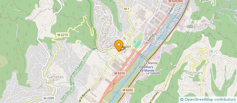 localisation de l'entreprise GTR  GATTIERES