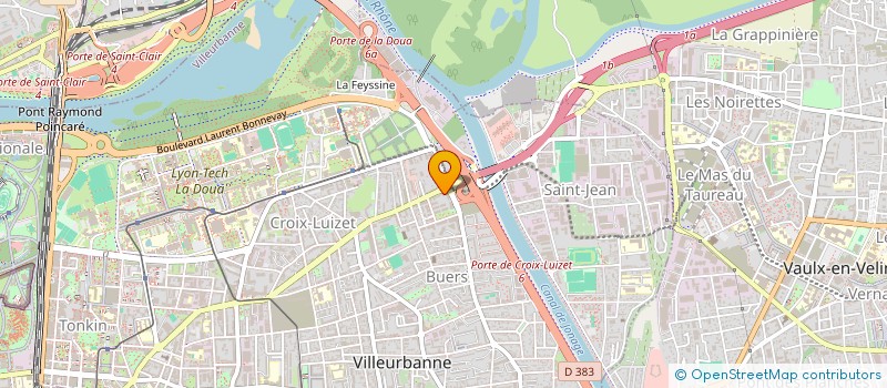 localisation de l'entreprise GTR GENERAL TRAVAUX RENOVATION  VILLEURBANNE