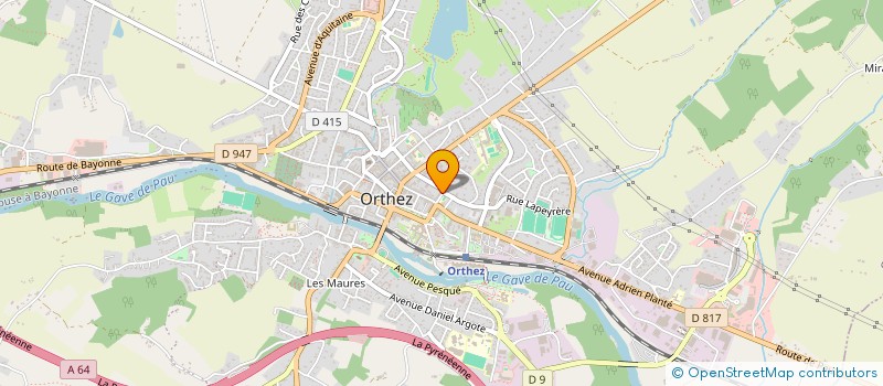 localisation de l'entreprise GTS à ORTHEZ