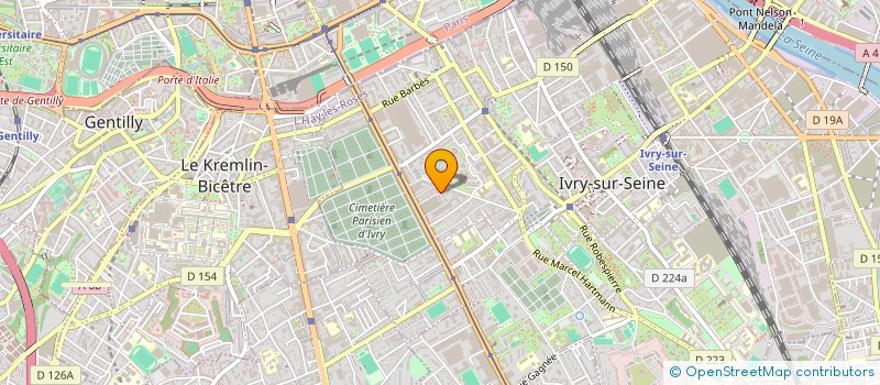 localisation de l'entreprise GTS à IVRY-SUR-SEINE