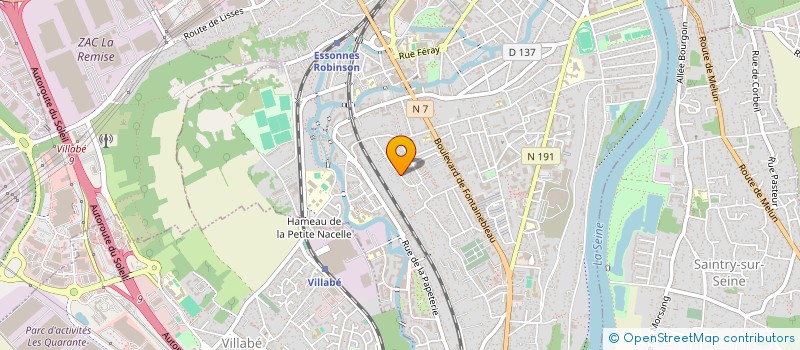 localisation de l'entreprise GTS  CORBEIL-ESSONNES