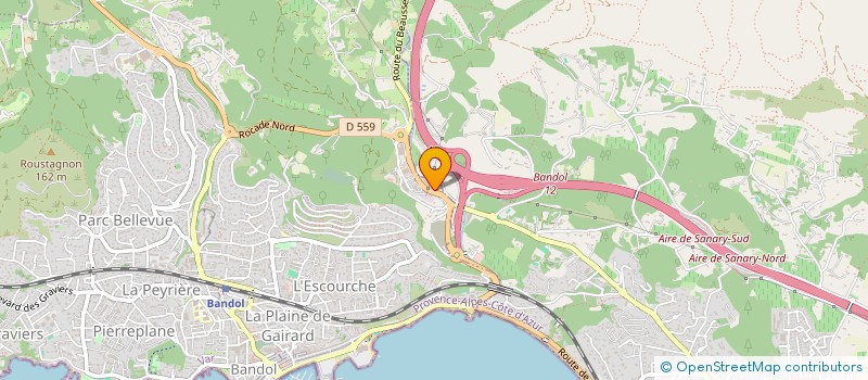 localisation de l'entreprise GTS AUTO 83  BANDOL