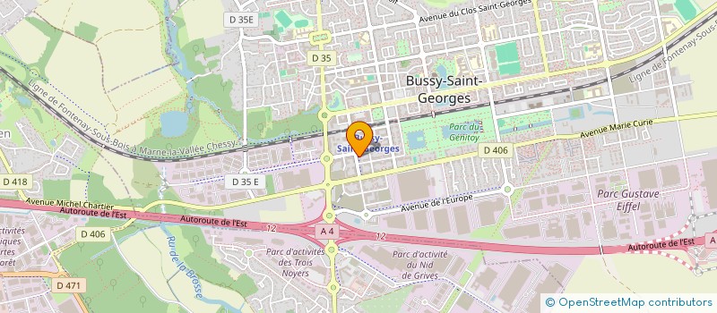 localisation de l'entreprise GTS BAT  BUSSY-SAINT-GEORGES