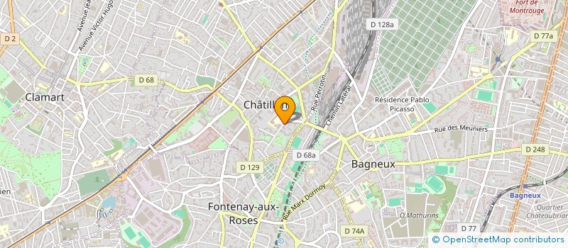 localisation de l'entreprise GTS CONSEIL à CHATILLON