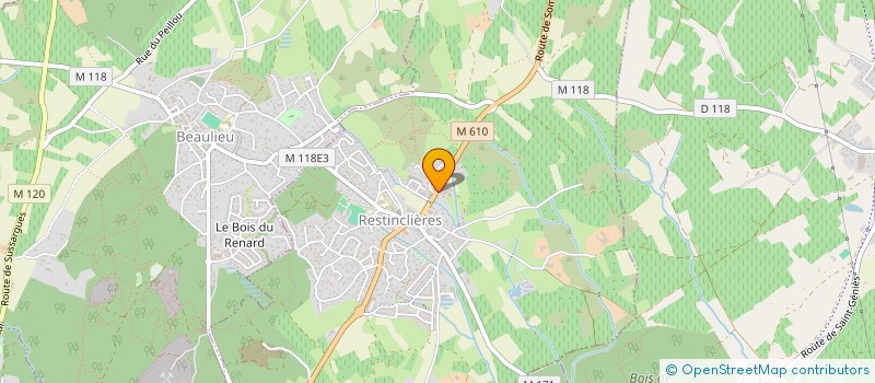 localisation de l'entreprise GTS.ELEC  RESTINCLIERES