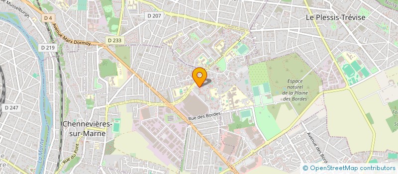 localisation de l'entreprise GTS -FAMILLE  CHENNEVIERES-SUR-MARNE