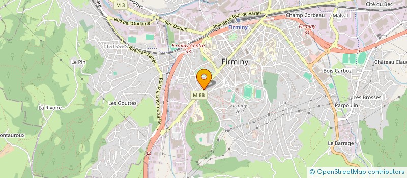 localisation de l'entreprise GTS FORME à FIRMINY
