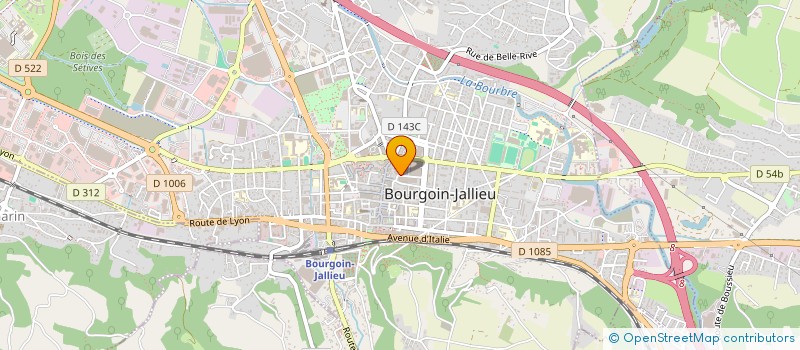 localisation de l'entreprise GTS GERMAIN TRANSPORTS SERVICES à BOURGOIN-JALLIEU