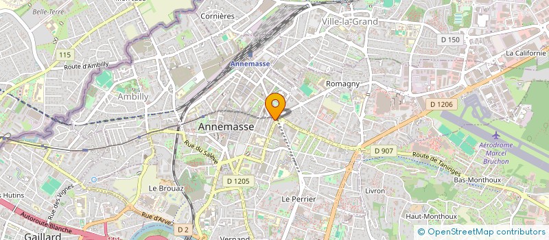 localisation de l'entreprise GTS GROUP FLOCAGE  ANNEMASSE