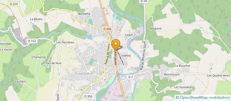 localisation de l'entreprise GTS I à COURPIERE