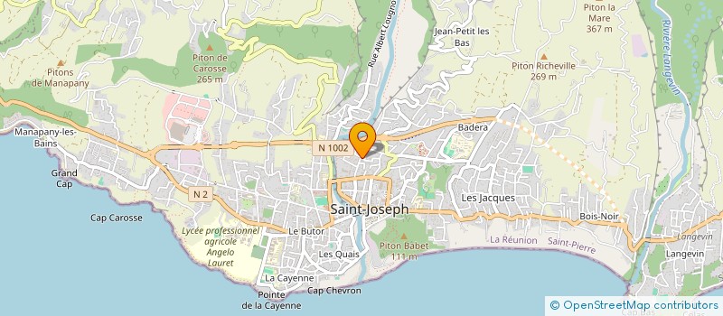 localisation de l'entreprise GTS SAS à SAINT-JOSEPH