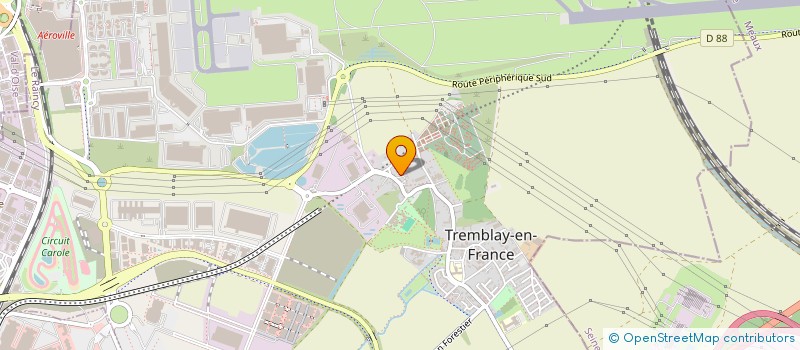 localisation de l'entreprise GTS VTC à TREMBLAY-EN-FRANCE