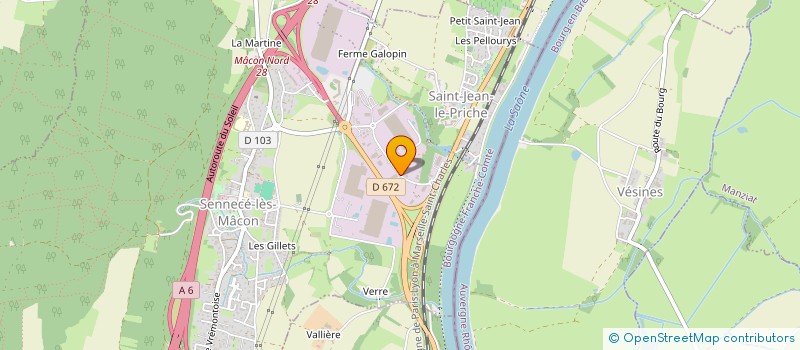 localisation de l'entreprise GTSERVICE à MACON