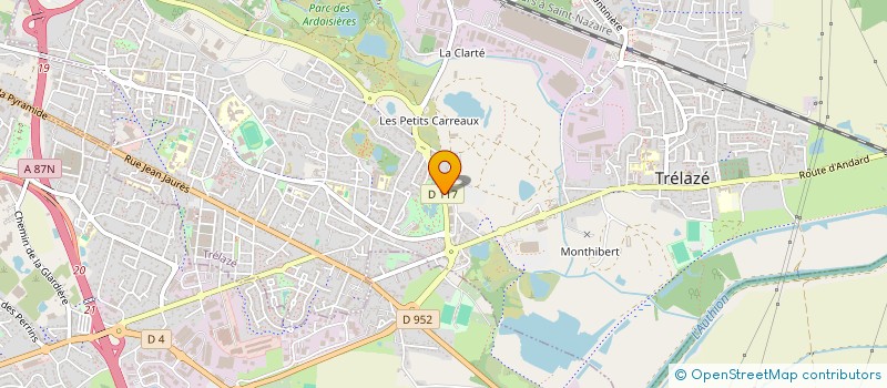 localisation de l'entreprise GTSOFT à TRELAZE