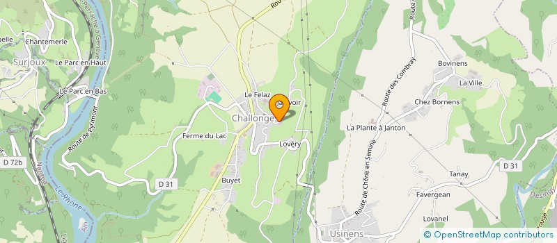 localisation de l'entreprise GTSV  CHALLONGES