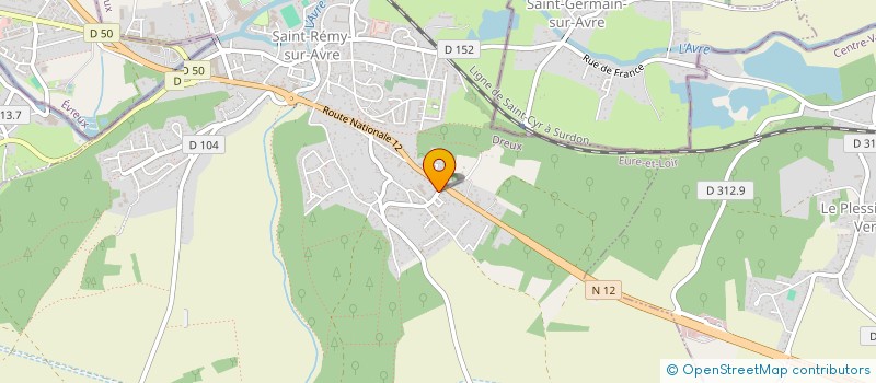 localisation de l'entreprise GTSW à SAINT-REMY-SUR-AVRE