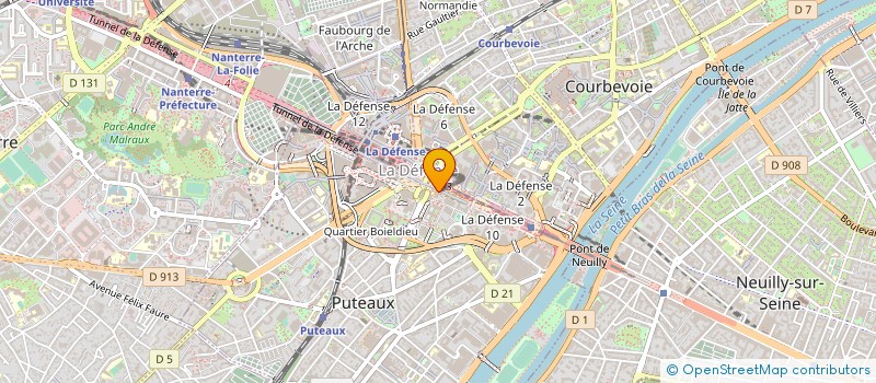 localisation de l'entreprise GTT COMMUNICATIONS FRANCE SAS à PUTEAUX