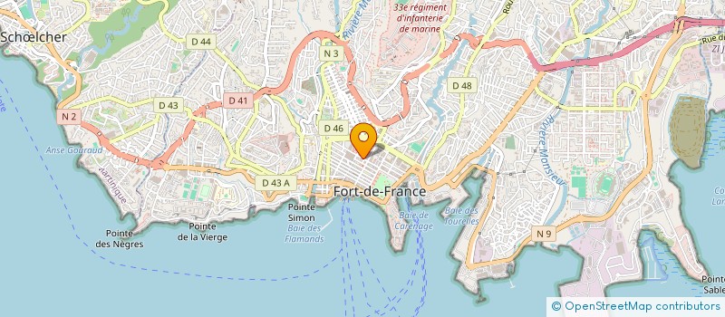 localisation de l'entreprise GTTM GROUP TRANS TOURIS MARTIN à FORT-DE-FRANCE