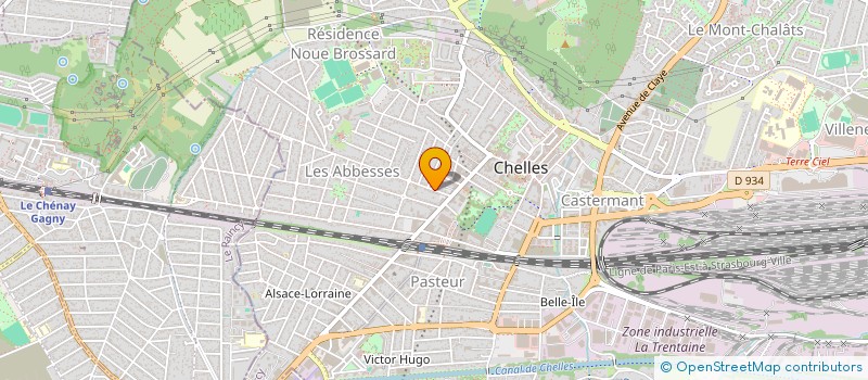 localisation de l'entreprise GTU CONSEIL  CHELLES