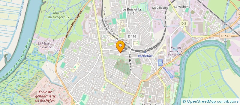 localisation de l'entreprise GTVAL  ROCHEFORT