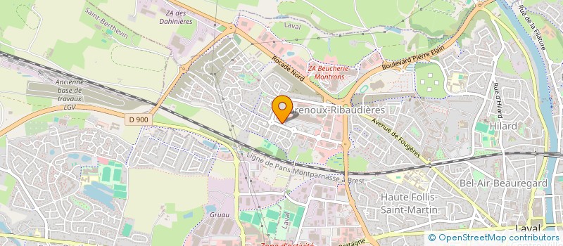 localisation de l'entreprise GTXSERV à LAVAL