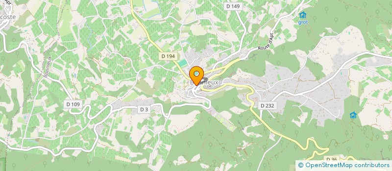 localisation de l'entreprise GU-MA  BONNIEUX